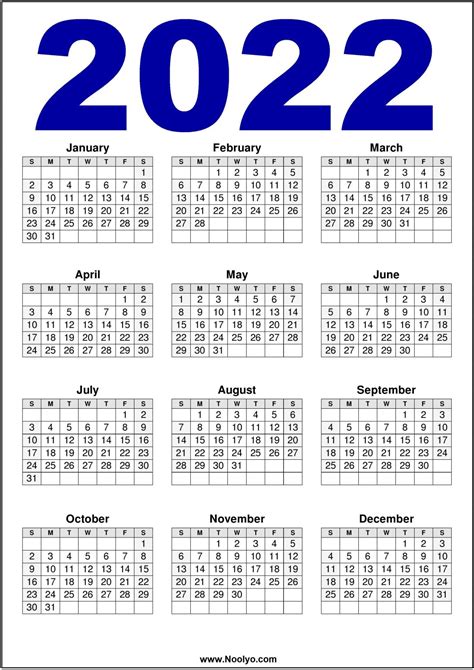 Wms Calendar 2022